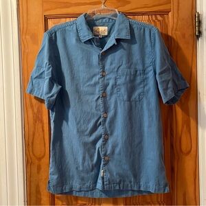 Margaritaville Casual Blue Button Down Shirt